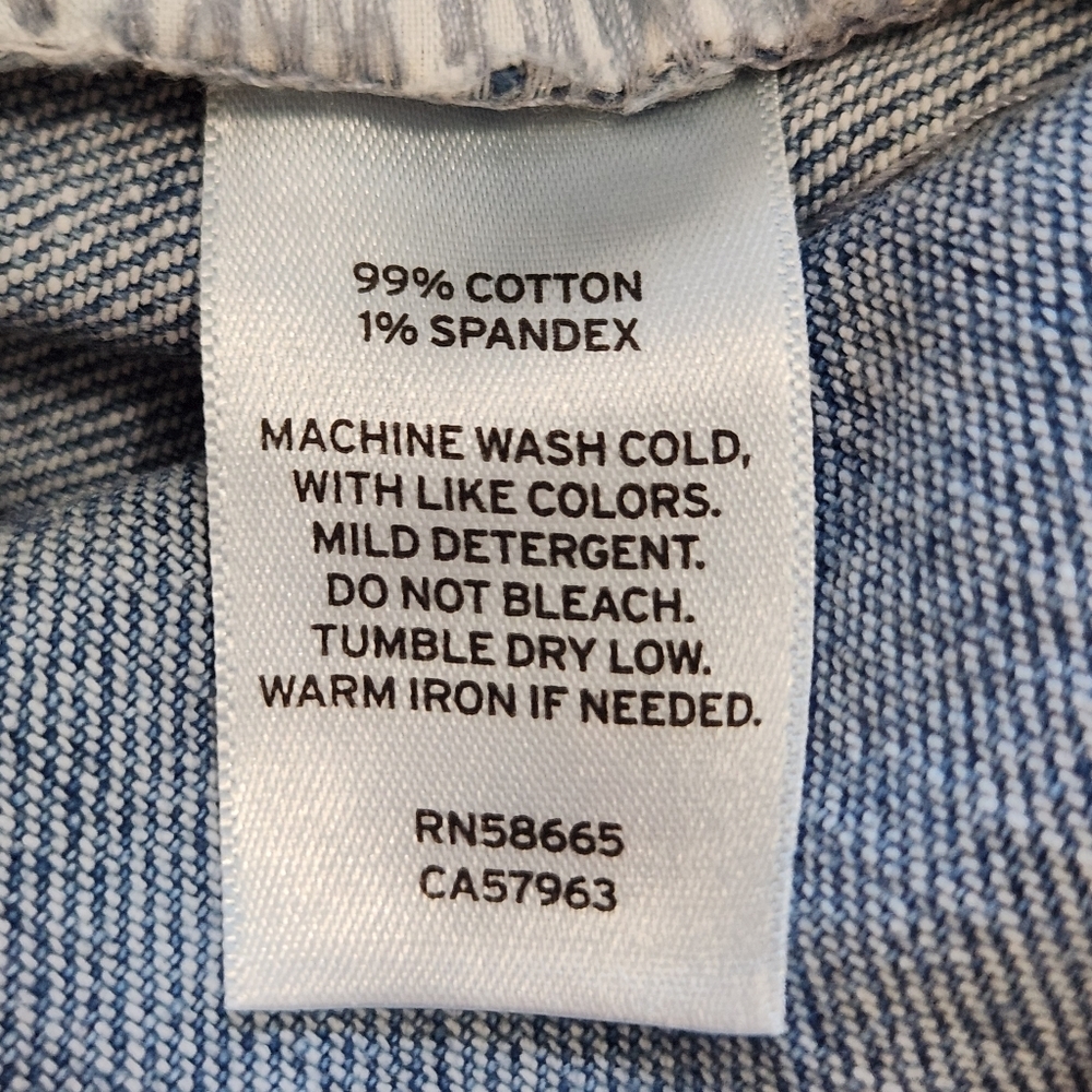 Abound High Rise Button Fly Straight Leg Distressed Jeans Size 29 - Picture 14 of 14